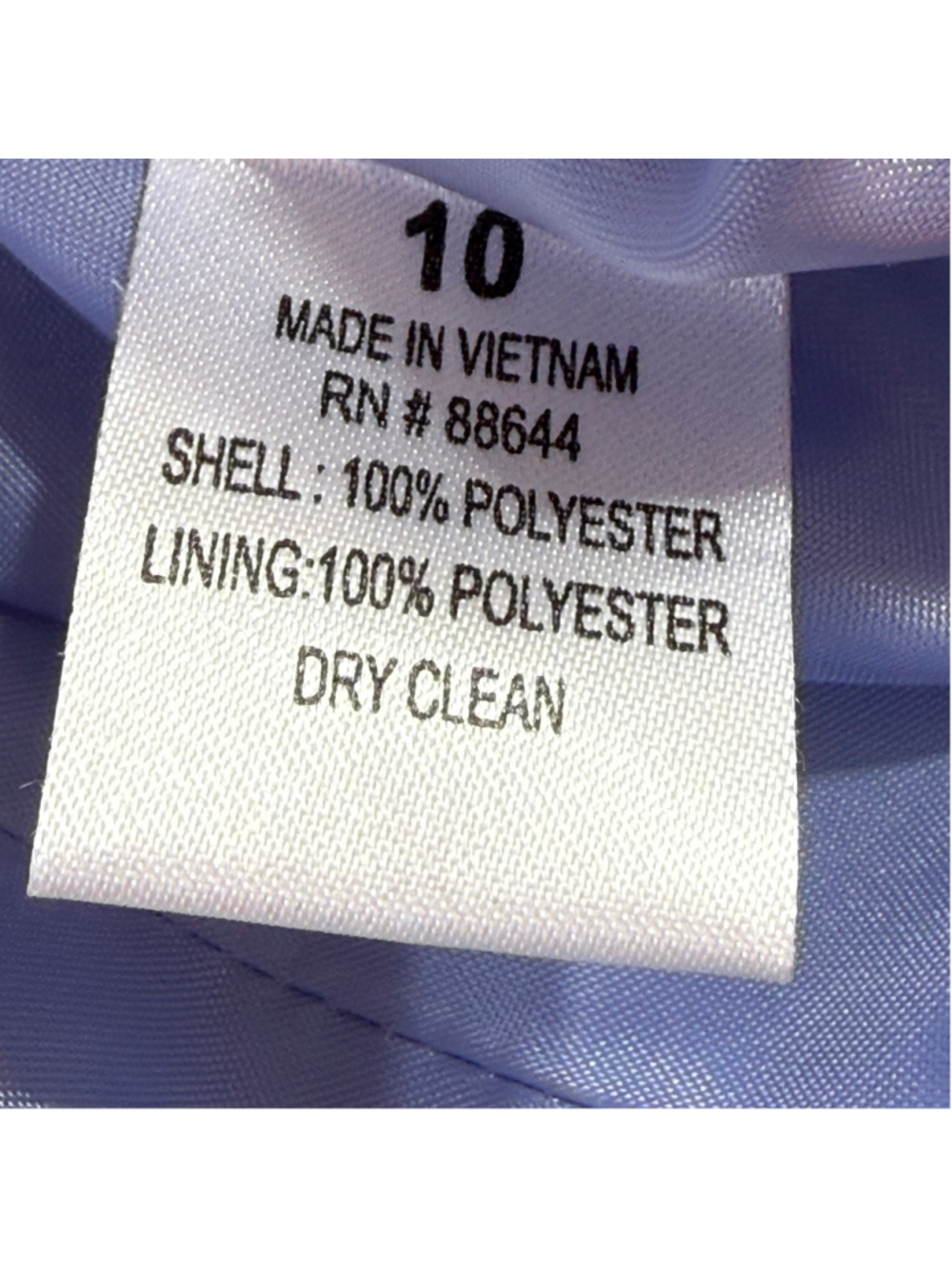 John Meyer Collection 2 Pc Suit Womens 10 Silver Blue Skirt Suit Church Wedding - Picture 14 of 14